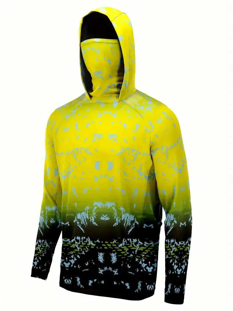 Fishing Mask Sun Protection - Camisa de pesca con capucha para