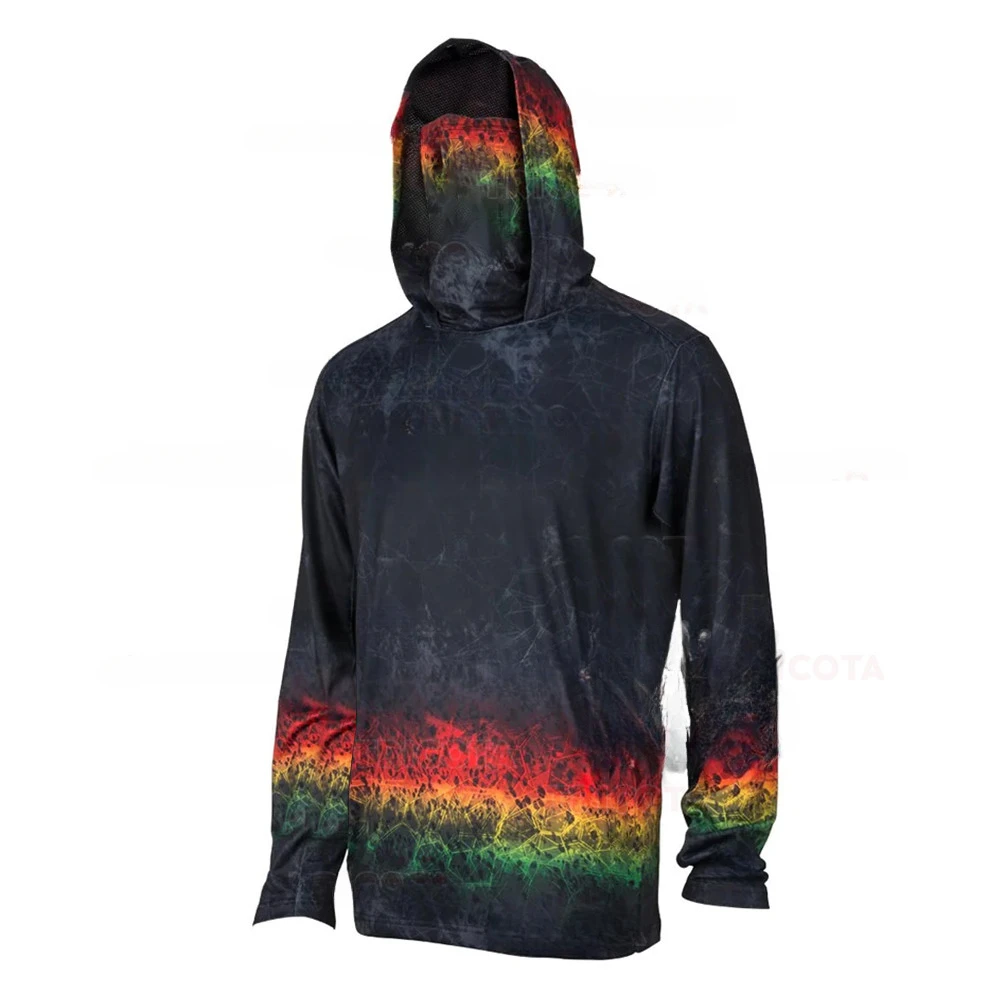 Fishing Mask Sun Protection - Camisetas con capucha para pesca, con