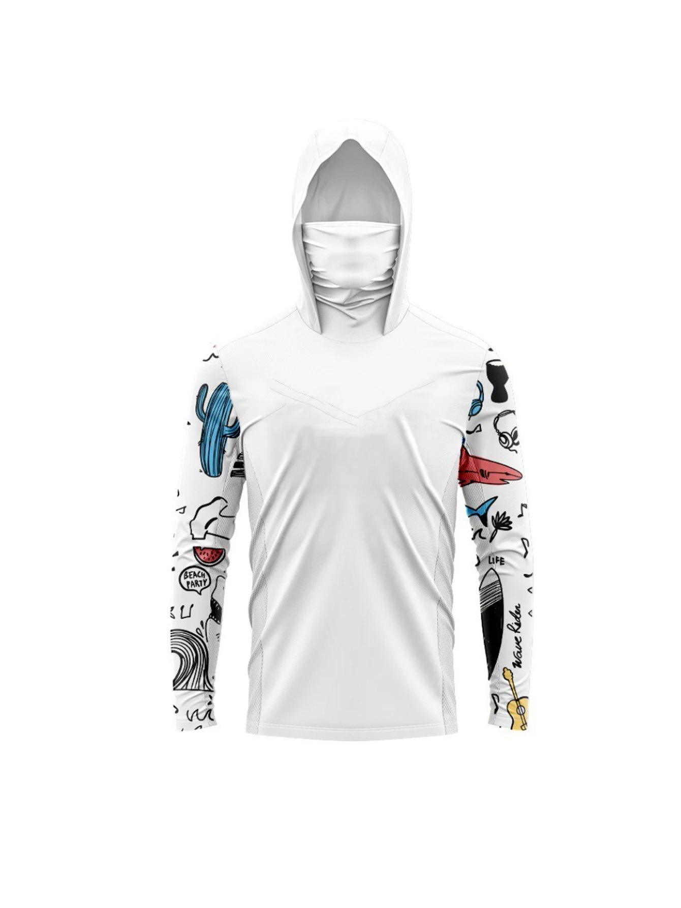 Camisa de manga larga con capu - Fishing Mask Sun Protection reseña y precio