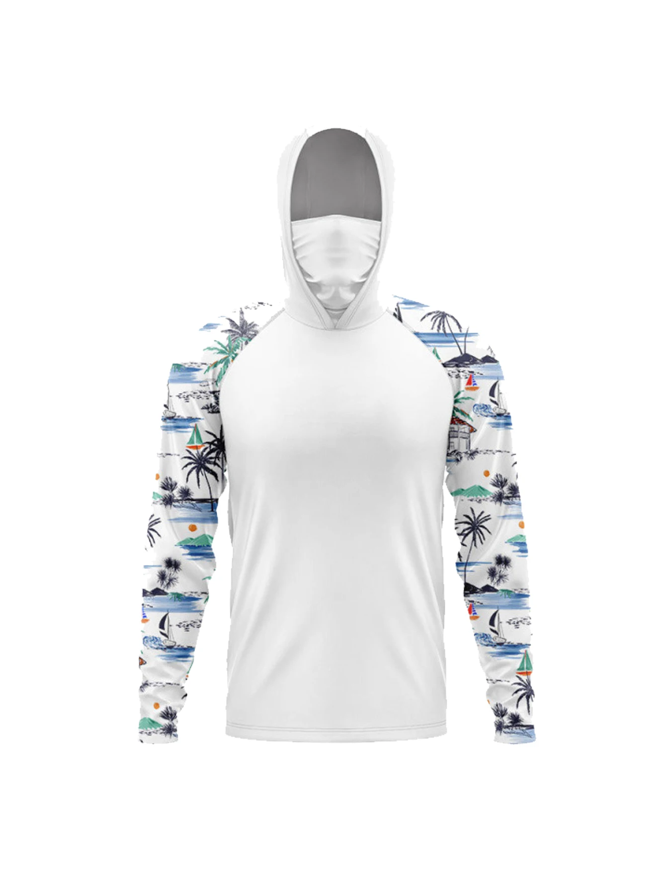 Camisa de manga larga con capu - Fishing Mask Sun Protection reseña y precio